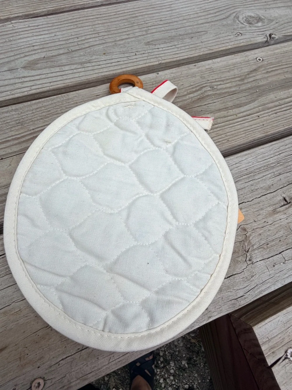 Vintage Strawberry Embroidered Pot Holder Cottagecore‎ Kitchen Decor